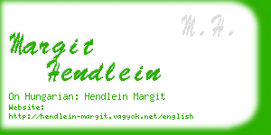 margit hendlein business card